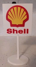 Shell Gasoline Gas Oil Miniature 3d Printed Sign. 7 " Tall.