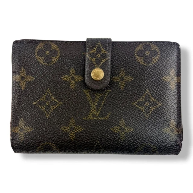 Louis Vuitton Vintage Brown Monogram Card Clip Wallet