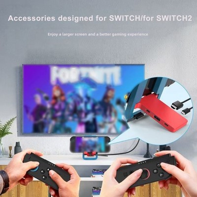 Tragbare 4K Bildschirm Dock mit Ständer für Nintendo Switch 2 ABS Mate