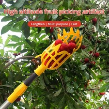 Fruit Picker Head Garden Tool Deep Basket Catcher Apple Pear Peach Picking