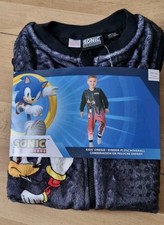 Sonic The Hedgehog All In One Kids Fleece Dress Up Pyjamas Nightwear