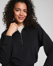 SPANX AirEssentials Half Zip - Very Black - Best Seller  Free Shipping