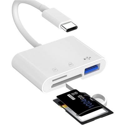3 in 1 USB C Kartenleser SD Micro SD Adapter für Smartphone und Tablet kompat...