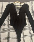 Victoria Secret Women Lace Up Bodysuit Small — photo 2