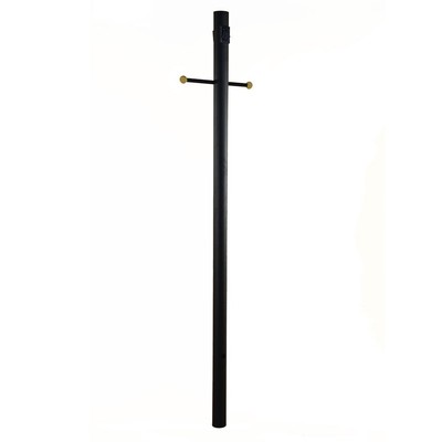 Acclaim Lighting 7' Lamp Post with Photocell, Outlets and Black