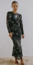 Never Fully Dressed MONO PSLMA DRESS MAXI SIZE US 6 NWT
