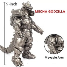 Mechagodzilla Machine Godzilla Silver Dragon w/Shoulder Cannon 9" Action Figure