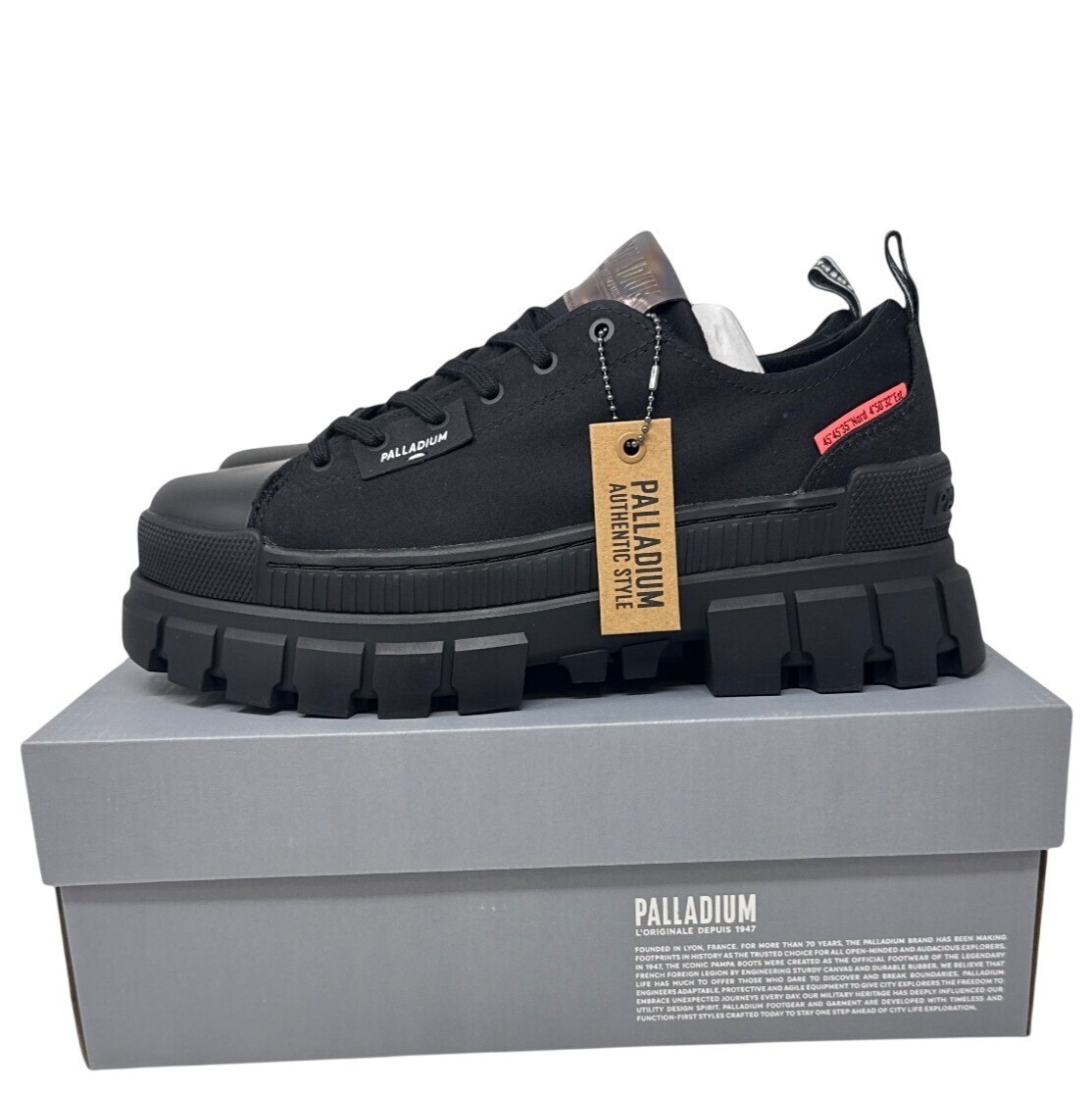 Palladium Women's Revolt Hi TX Boots Size 11 Medium 97243-010-M Black/Black Rugg