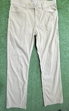 Eddie Bauer Travex Pants Mens 36x32 Khaki Stretch Hiking Outdoor Travel Casual