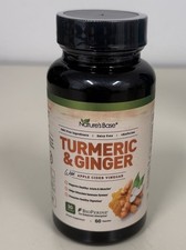 Nature's Base Turmeric and Ginger Supplement - Curcumin, Apple Cider Vinegar
