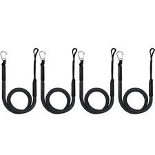 Boat Bungee Dock Lines with Clip 4 Pack Marine Rope Pontoon Boating Kayak Acc...