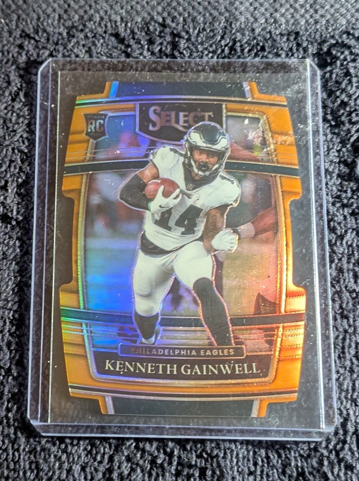 Kenneth Gainwell Panini Select #81 Orange Die Cut