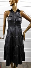 Alice + Olivia Dress Faux/vegan Leather Sleeveless  Maxi Dress sz 4