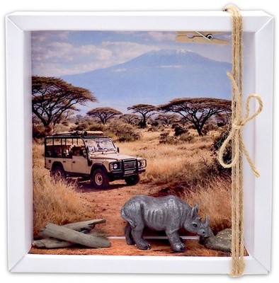 Geldgeschenk Afrika Kenia Safari Nashorn Urlaub Reise Gutschein Geschenk