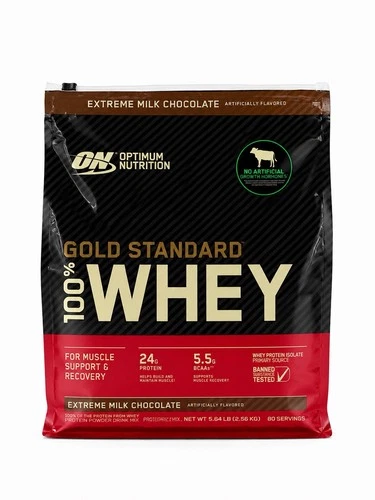 Optimum Nutrition Gold Standard 100% Whey Protein 5.64 lbs 80 Servings Chocolate deal from eBay