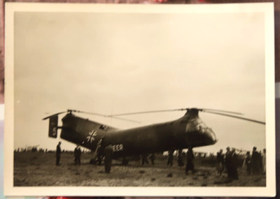 Foto Hubschrauber Boeing Vertol H-21C Workhorse 1965 Köln Wahn Messe AM