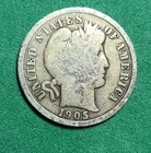 1905-P BARBER DIME 90% Silver #20