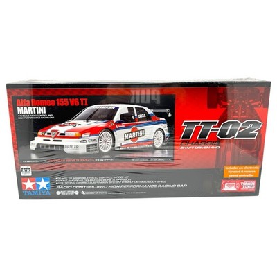 Tamiya TT-02 Alfa Romeo 155 V6 TT - Martini + Regler Motor - RAR NEU - IG TOYS