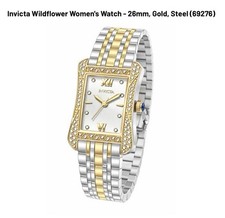 Invicta Wildflower Women's Watch - 26mm, Gold, Steel 69276 Brand New In Box