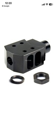 ALL Steel Compact Tanker Style Muzzle Brake 1/2x28 Pitch for .223/22lr 556