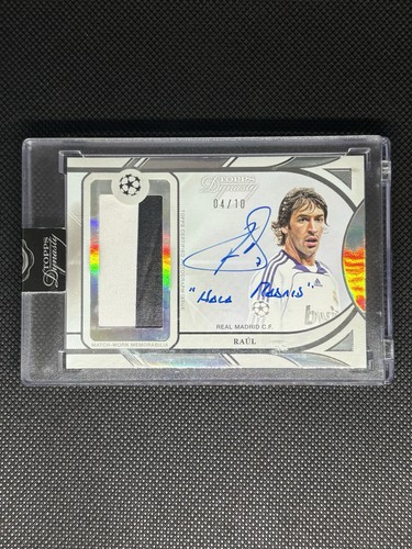 Raul 2024-2025 Topps Dynasty /10 Auto Inscription Hala Madrid