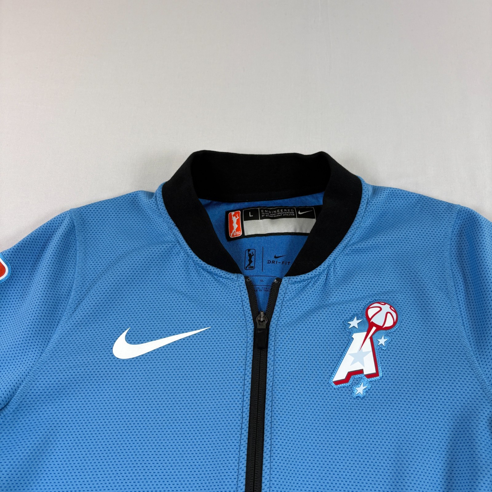 Atlanta Dream Nike Jacket Adult LT Blue Full Zip Team Issued Practice WNBA