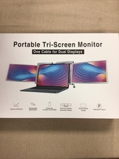12 Inch Triple Portable Monitor FHD 1080P IPS Laptop Screen Extender