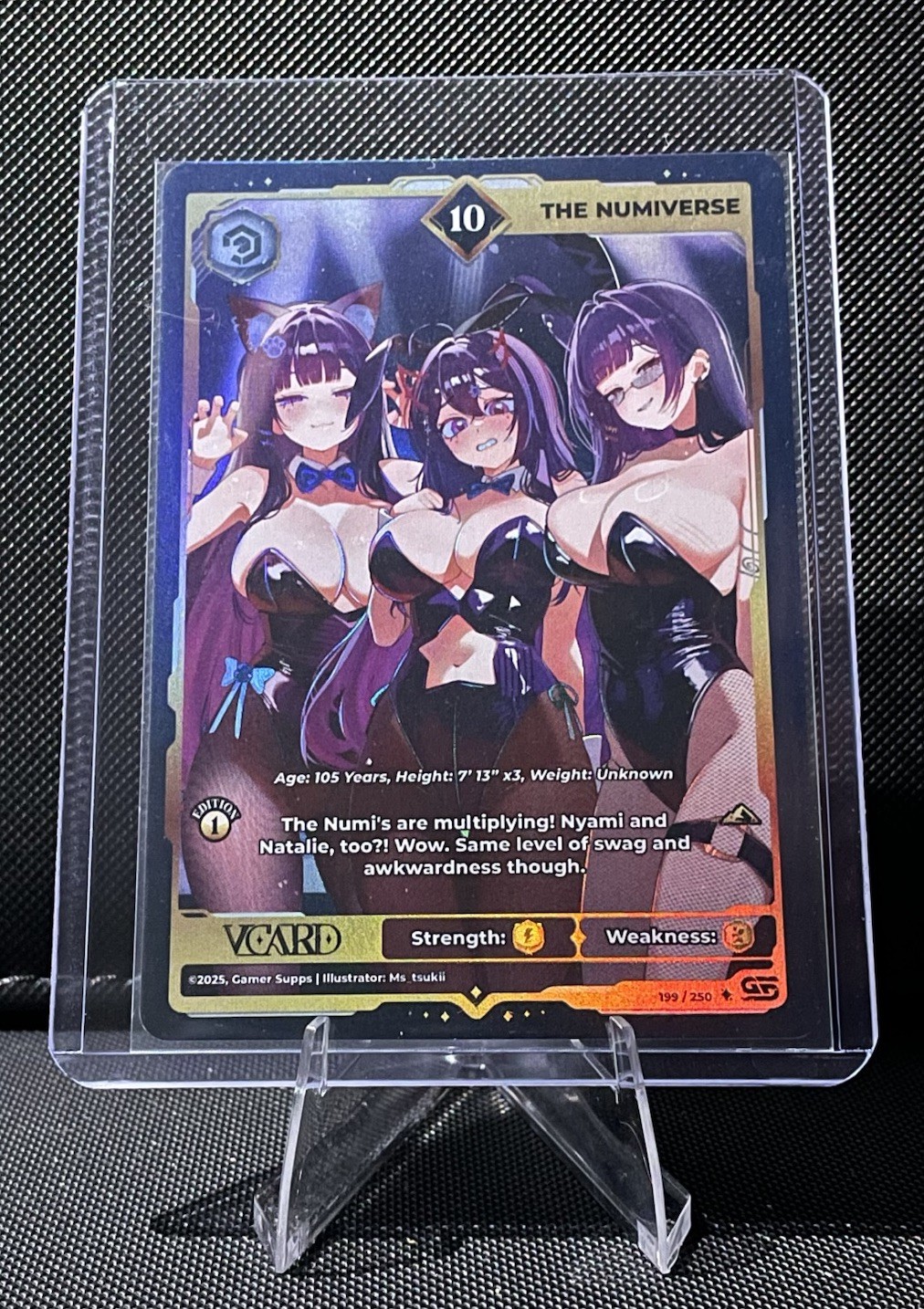 VCard: Awakened Worlds 1st Edition The Numiverse Ultra Rare 10 Holo Card