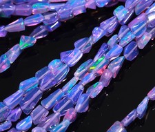 AAA++ Ethiopian Opal Smooth Nuggets Beads, Flashy Opal Beads Necklace Making 16'