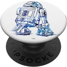 R2-D2 Watercolor Portrait  Standard Popgrip