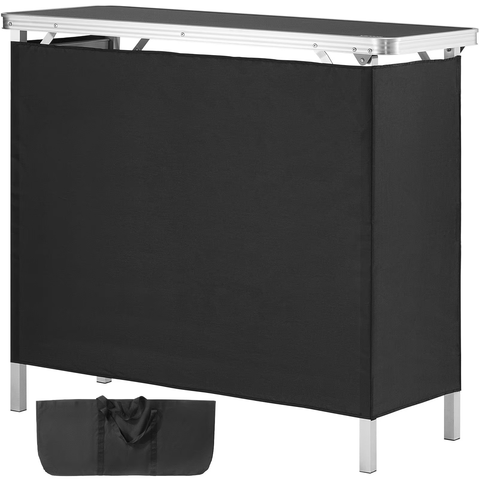 Folding Portable Bar Table, Tradeshow Podium Table for Indoor, Outdoor, Party