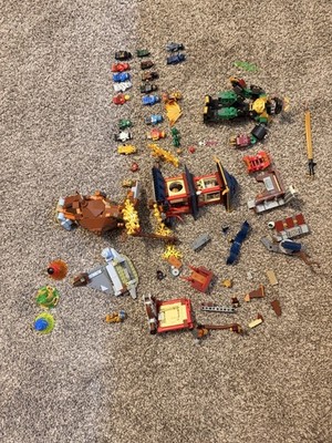 Ninjago Lot including (Temple Of The Dragon Energy Core) sets are 90% complete