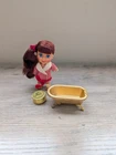 VTG 1967 Mattel Liddle Kiddles Doll Soapy Siddle With Tub Talc Slippers Clothes