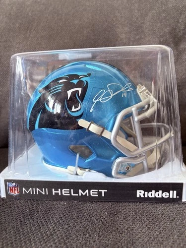 Sam Darnold Signed Carolina Panthers Riddell Mini Helmet FLASH ALTERNATE
