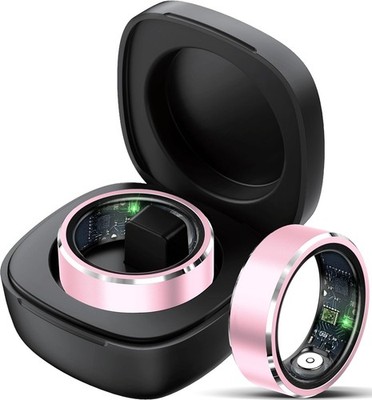 Größe 8/Q Smart Ring für Männer Frauen Herzfrequenz- und Blutsauerstoffmessgerät wasserdicht