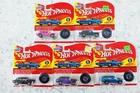 Lot of 5 colors Hot Wheels Vintage Collection Nomad w retro redlines, on card