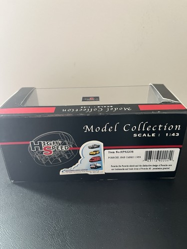 Porsche 356B Cabrio 1959 1/43 High Speed Miniature In Box - Picture 6 of 7