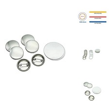ChiButtons 25mm Metal Pin Badge Button Pre-Assembled Pin-Back 500 Sets