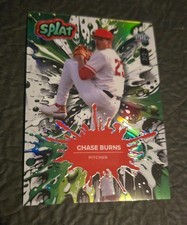 2025 Wild Card Splat Baseball Chase Burns Rookie Card #'d 2/2 Cincinnati 