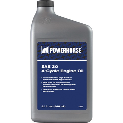 #ad Powerhorse SAE 30 4 Cycle Engine Oil 1 Qt. Bottle $7.99