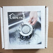 SIONLANG Kitchen Sink Strainer 3in Round Stainless Steel Silver, Pack of 3