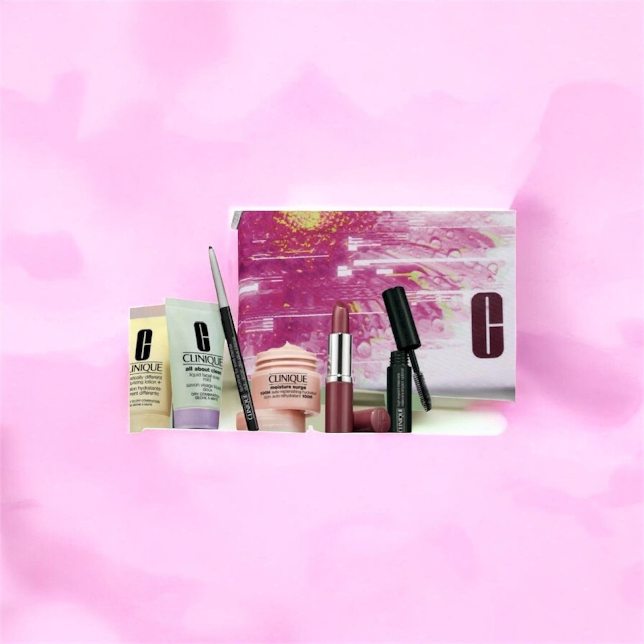 NEW CLINIQUE LOTION MOISTURE SURGE CREAM GIFT SET BAG Christmas Cleanser Face