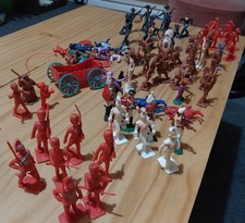 Vintage Mixed Toy Soldiers Cowboys Cavalry Bundle