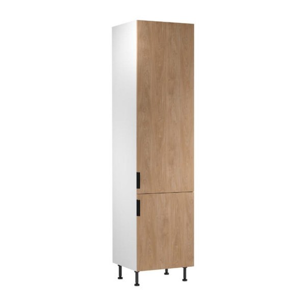 Unterschrank KüChenschrank Hochschrank Regalschrank Schubladen Weiß-Beige-image