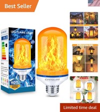 Flickering Fire Flame Light Bulb for Halloween Christmas - E26, 150 Lumens