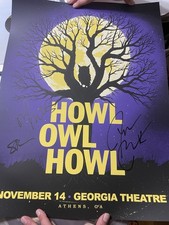 'Howl Owl Howl' Poster - Georgia Theatre 11/14/25 Signed X3 Darius Mills Gorman