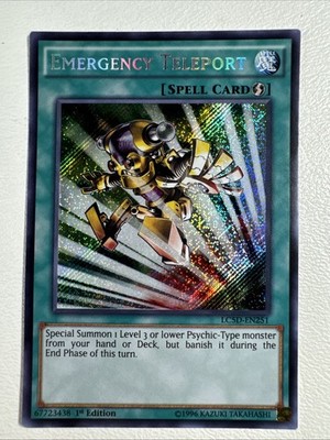 Emergency Teleport LC5D-EN251 Secret Rare Holo 1st Edition NM Yugioh