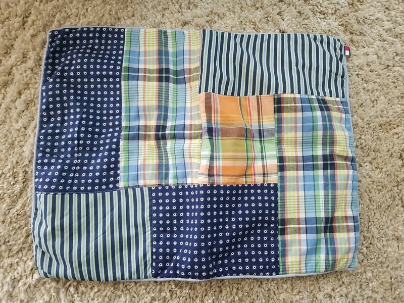 2 Tommy Hilfiger Standard Quilted Patchwork Pillow Sham 19" x 25"