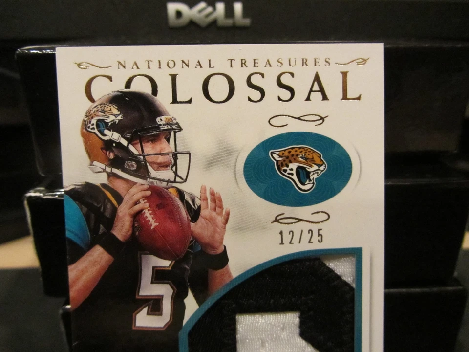National Treasures Colossal Game Worn Jersey Jaguars Blake Bortles 12/25 2016 - Image 3 of 4