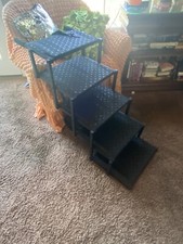 Folding Safety Pet Ramp Steps Ladder for Cars SUVs Dog Stairs Portable 5 Steps